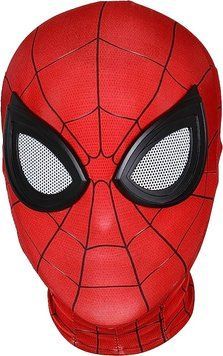 Карнавальна маска людини павука з тканини червона spidey фото