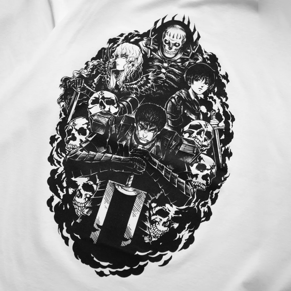 Футболка оверсайз із принтом &laquo;Берсерк&raquo;, розмір S berserk_oversize_white_S фото